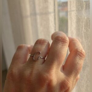 NWT ChicSilver .925 Sterling Silver Adjustable Open Heart Ring 💍!